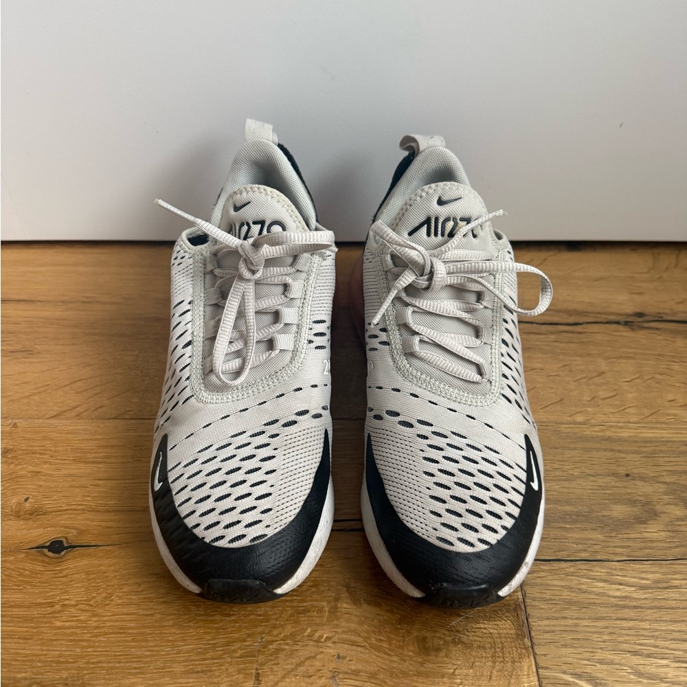 Nike Air Max White and Black Running Shoes